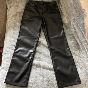Faux leather pants NWT